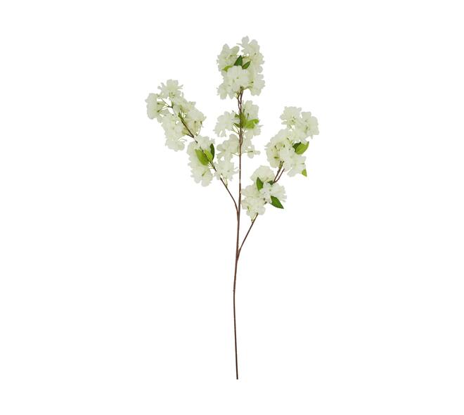 Branch cherry blossom artificial 105x40x10cm - White