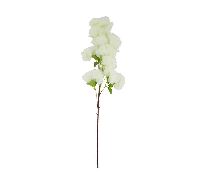 Branch cherry blossom artificial 100x35x15cm - White