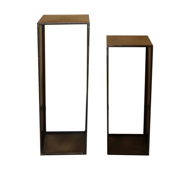 Side table metal 27x27x77cm S/2