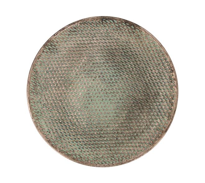 Tray round metal 38x38x2cm