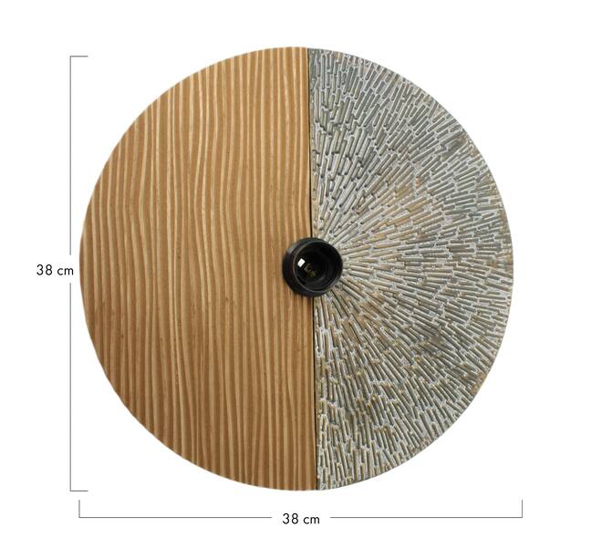 Wall light metal 38x38x11.5cm - Bronze