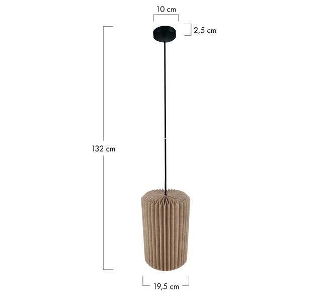 Ceiling light paper 19.5x19.5x32cm