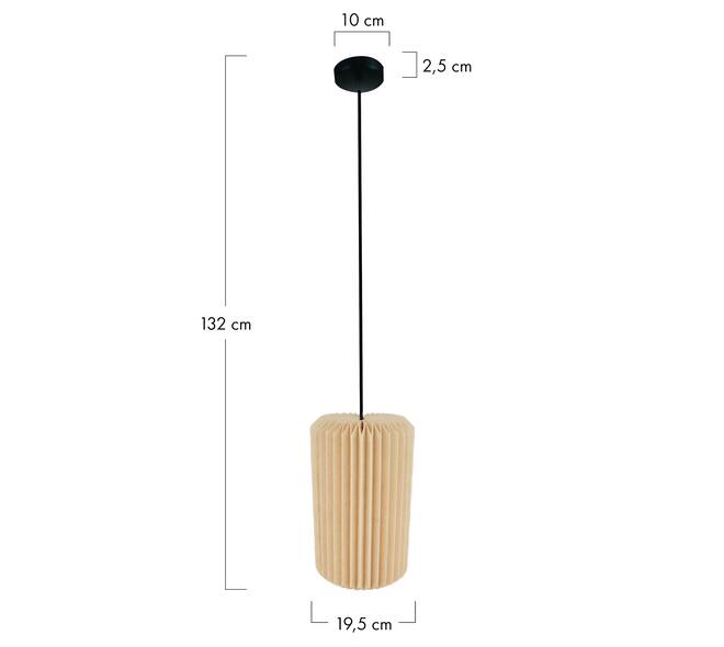 Ceiling light paper 19.5x19.5x32cm