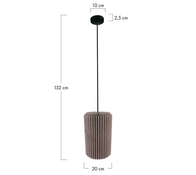 Ceiling light paper 20x20x32cm