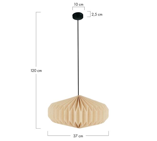Ceiling light paper 37x37x20cm