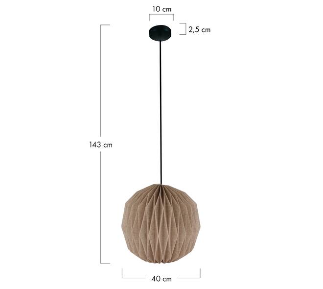 Ceiling light paper 40x40x43cm