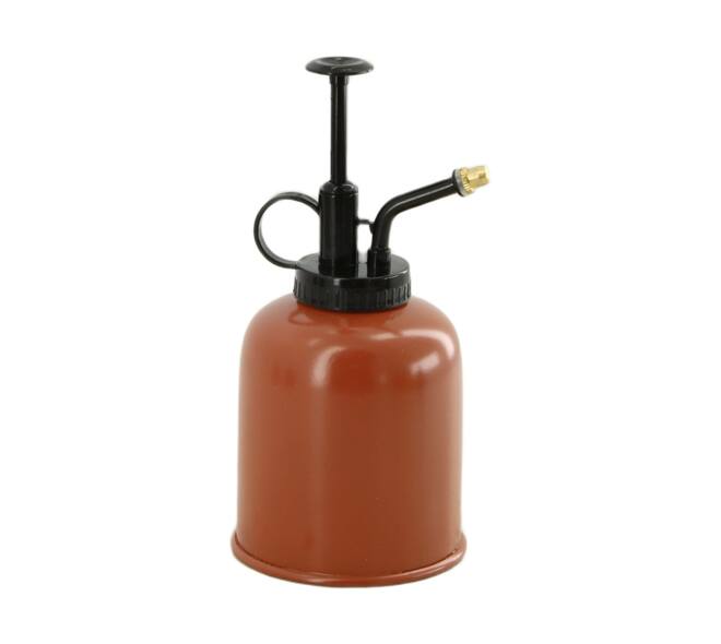 Plant sprayer metal 9x9x17.5cm - Orange
