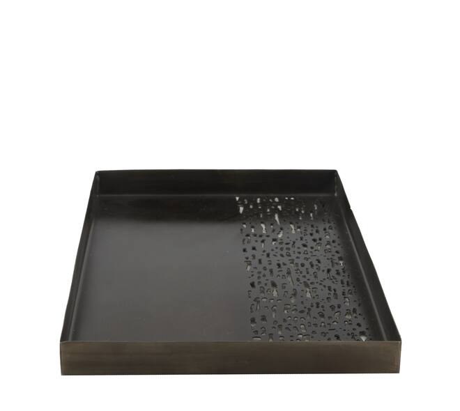 Tray metal 28x18x2cm - Bronze