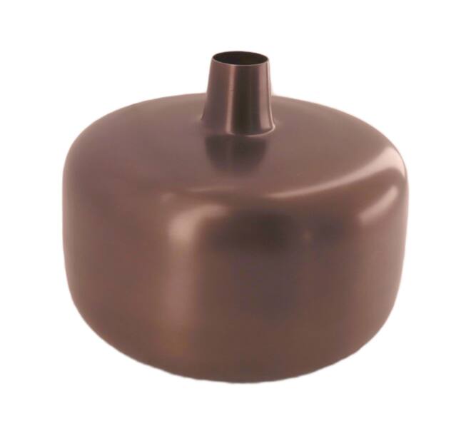 Bottle metal 18.5x18.5x15cm - Bronze