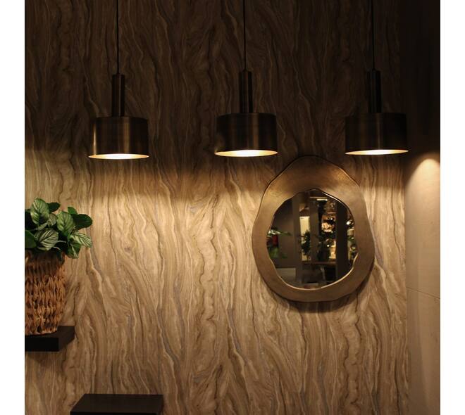 Ceiling light metal 100x8x150cm - Gold