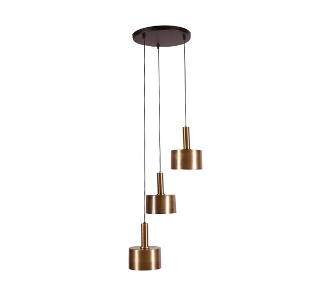 Ceiling light metal 39x39x150cm - Gold