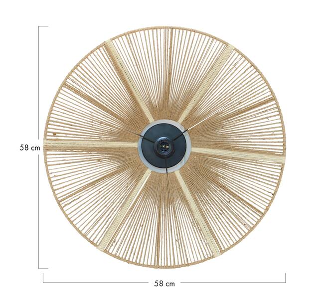 Wall light jute 58x18x58cm