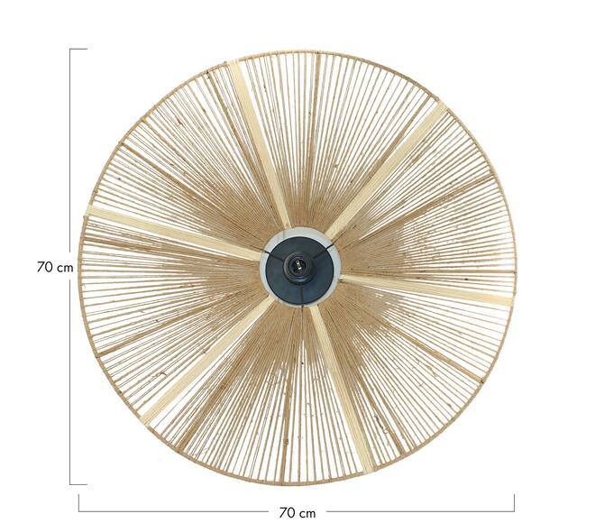 Wall light jute 70x21x70cm