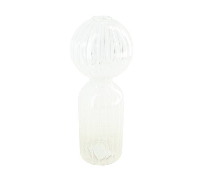 Vase glass 10x10x25cm - Transparent
