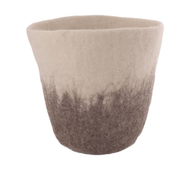 Basket wool 18x18x18cm