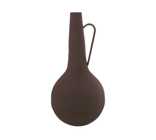 Bottle metal 18x18x37cm - Black