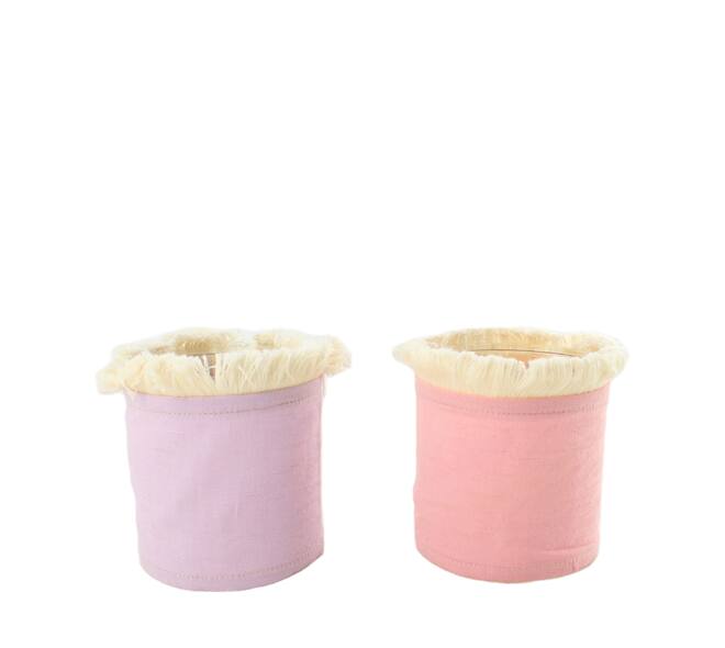 Tealight holder fabric 10x10x10cm C/2