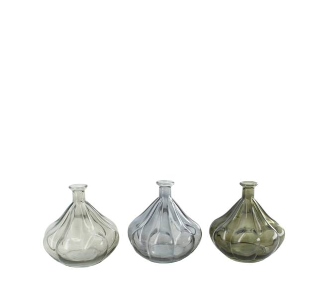 Vase glass 11.5x11.5x11.7cm C/3
