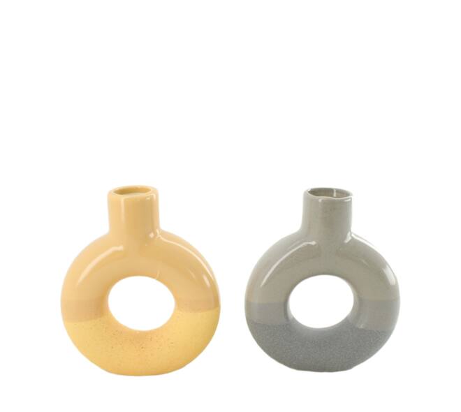 Vase ceramic 12.9x3.9x15cm C/2