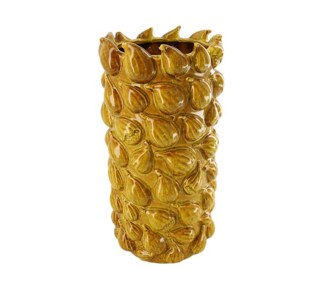 Vase fig ceramic 18x18x35.5cm - Yellow