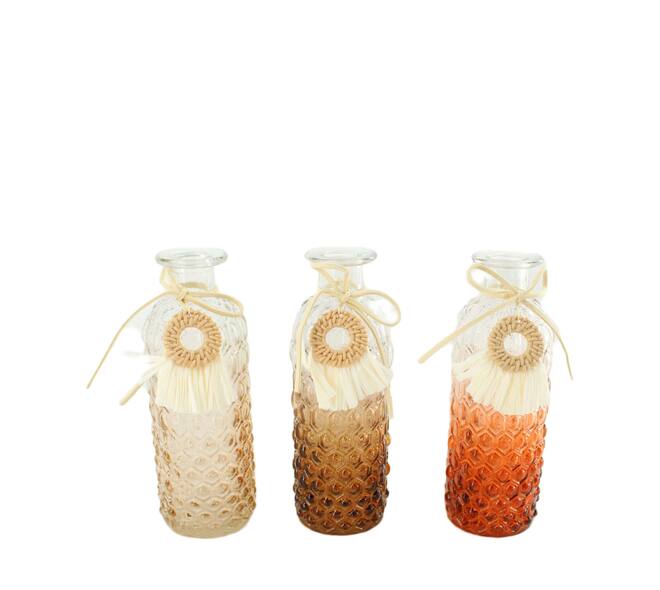 Bottle glass with hanger 5.5x5.5x16.5cm C/3