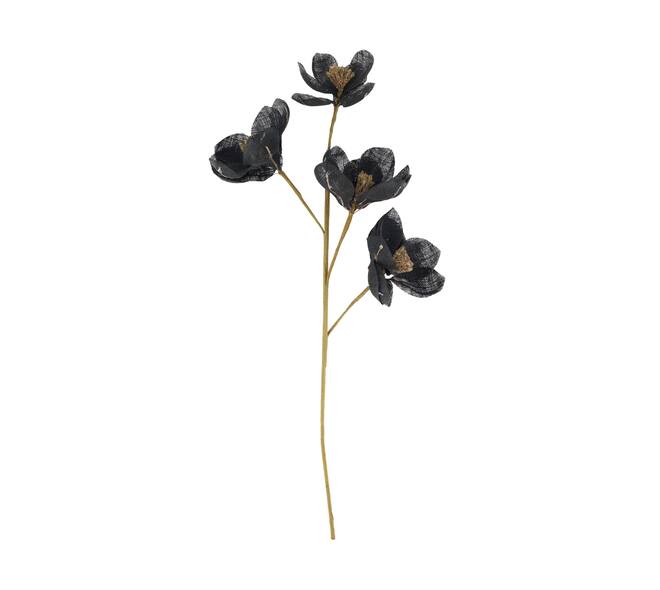 Branch magnolia jute 77x30x10cm - Black