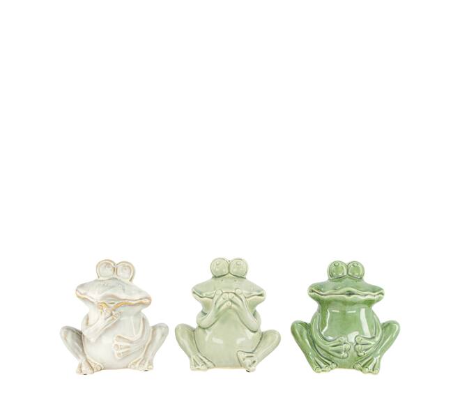 Frog ceramic 17x12.5x18cm  - Green