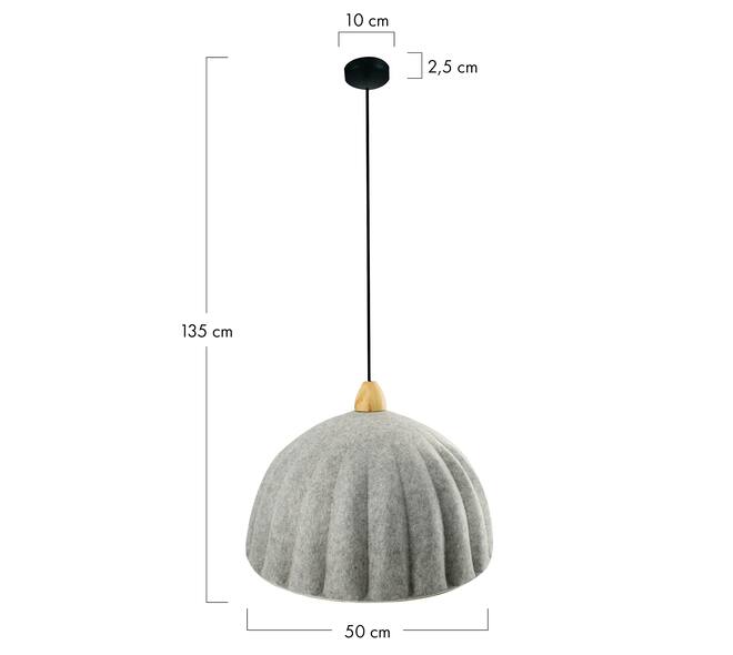 Ceiling light felt 50x50x35cm