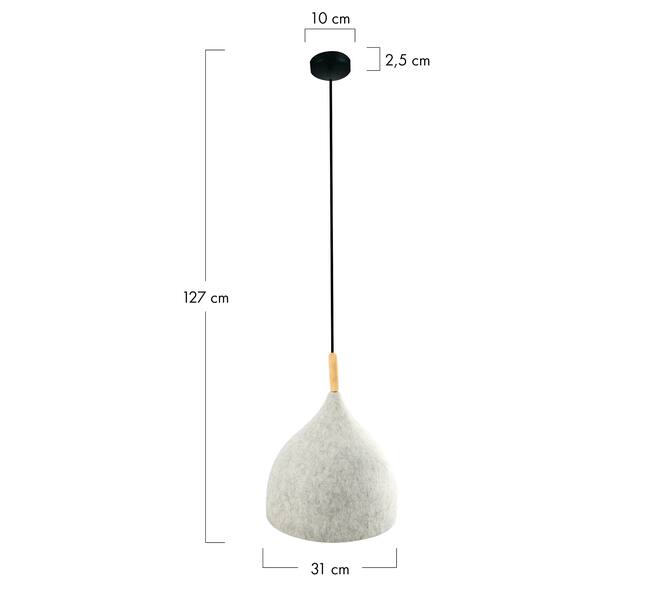Ceiling light felt 31x31x27cm