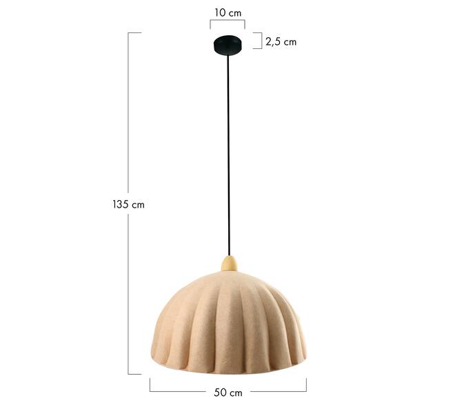 Ceiling light felt 50x50x35cm