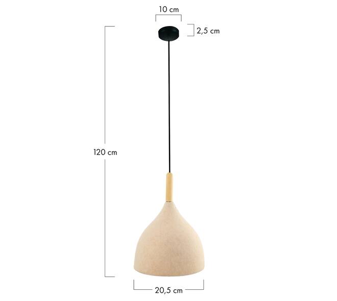 Ceiling light felt 20.5x20.5x20cm