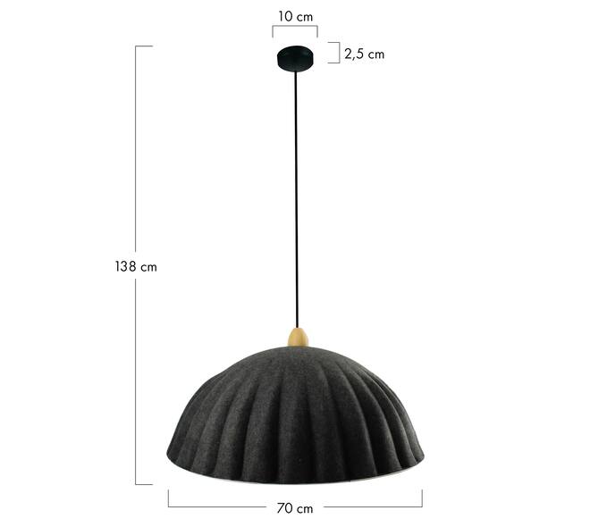 Suspension Daniel - 70x70x38cm - Gris