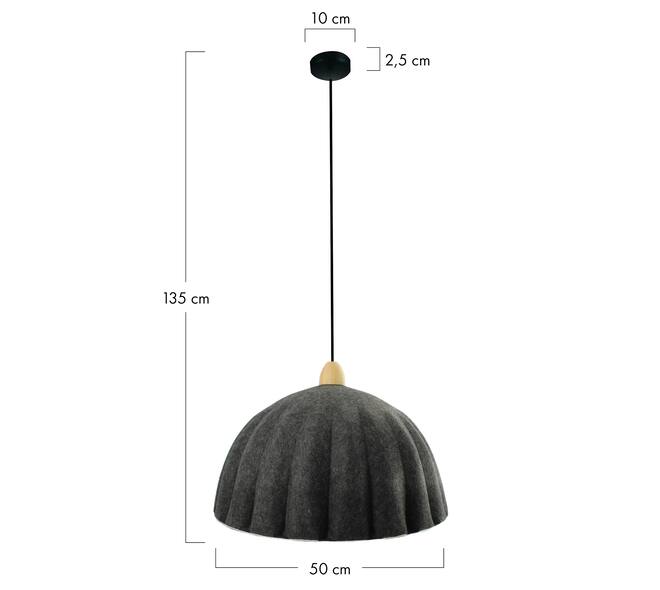 Ceiling light felt 50x50x35cm