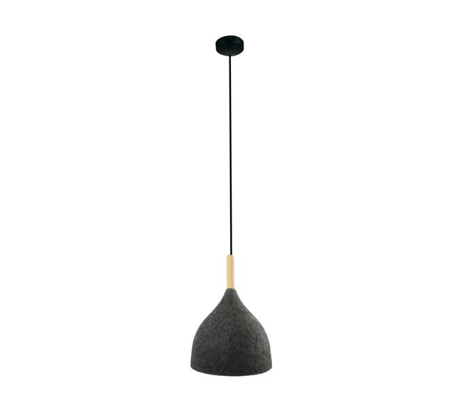 Ceiling light felt 20.5x20.5x20cm - Grey