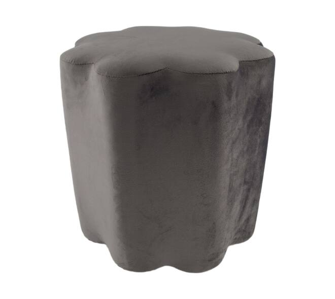 Stool scalloped velvet 38x38x38cm