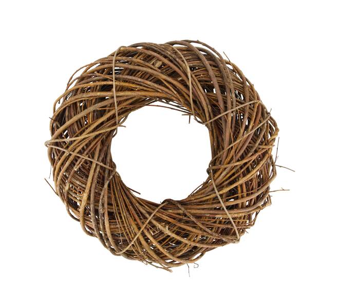 Wreath willow wood 38x10x38cm - Natural