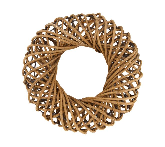 Wreath rattan 28x7.5x28cm