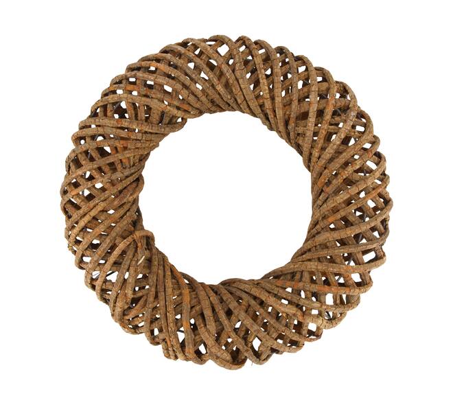 Wreath rattan 38x8.5x38cm - Natural