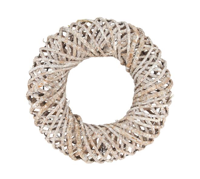 Wreath rattan 28x7.5x28cm