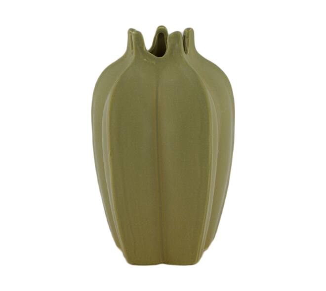 Vase ceramic 14.5x14.5x22.5cm - Green