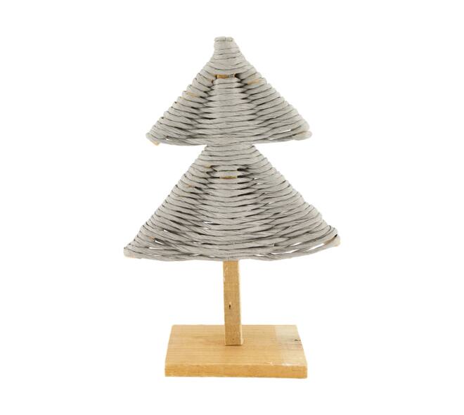 Tree paper rope 28x10x38cm - Grey