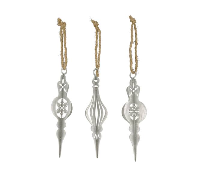 Hanger metal 9x9x27.5cm  - Silver