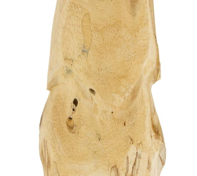 Champignon - Bois de teck - Naturel - 28x30cm