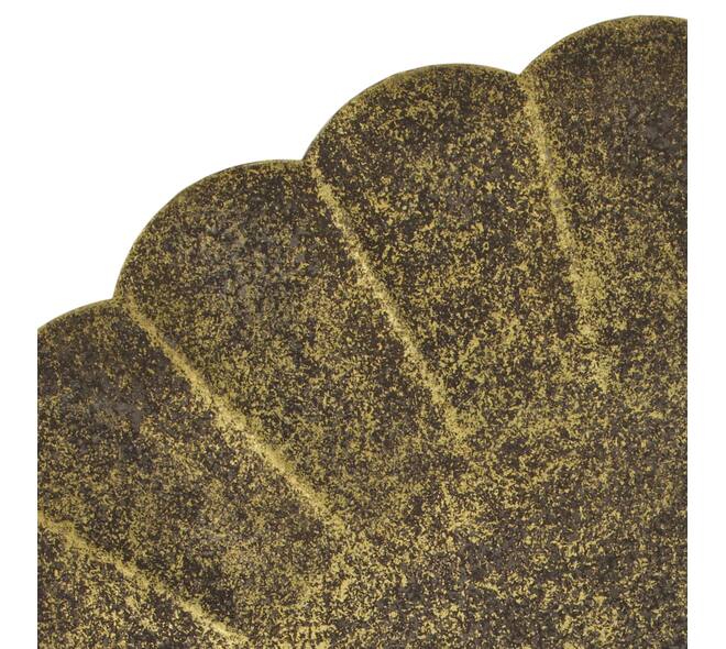 Tray round metal 58x58x3cm - Gold
