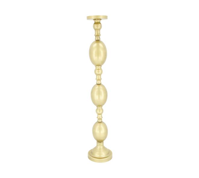 Pillar candle holder metal 12x12x60.8cm