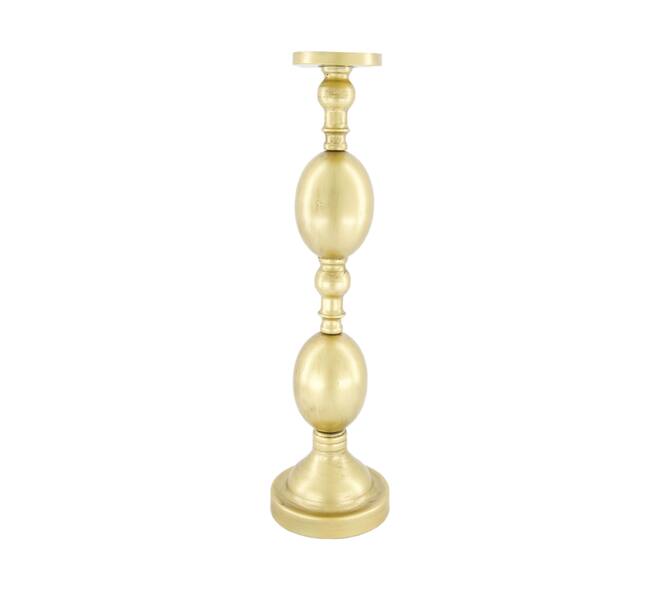 Pillar candle holder metal 12x12x43.8cm