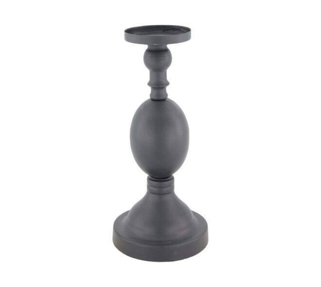 Pillar candle holder metal 12x12x27cm