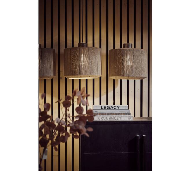 Ceiling light jute 100x28x130cm