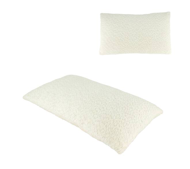 Cushion polyester 30x50x8cm - White