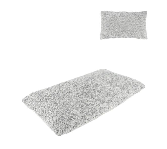 Cushion polyester 30x50x8cm - Grey